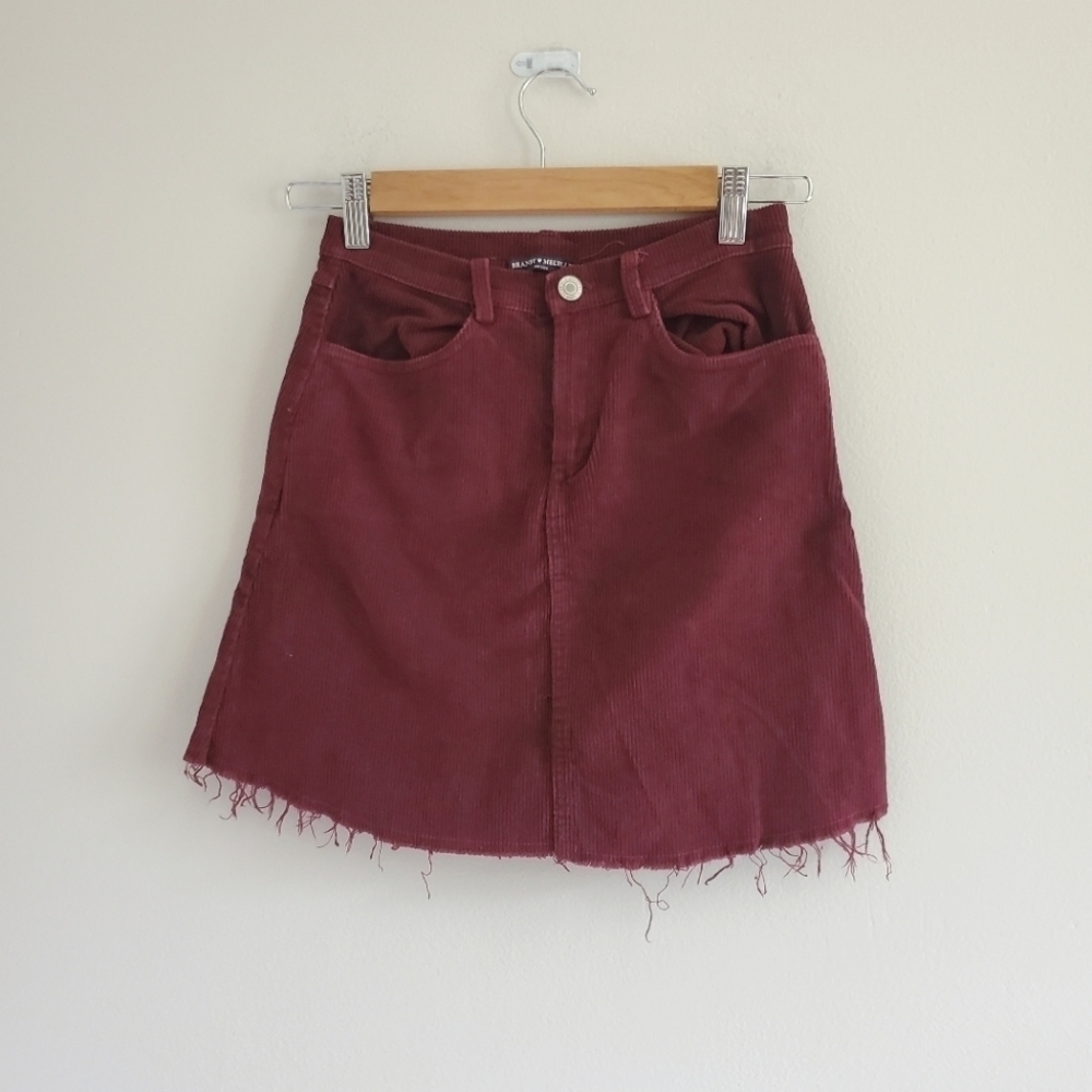 BRANDY Melville Corduroy Mini Skirt